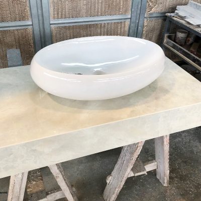 Base per lavello in ceramica