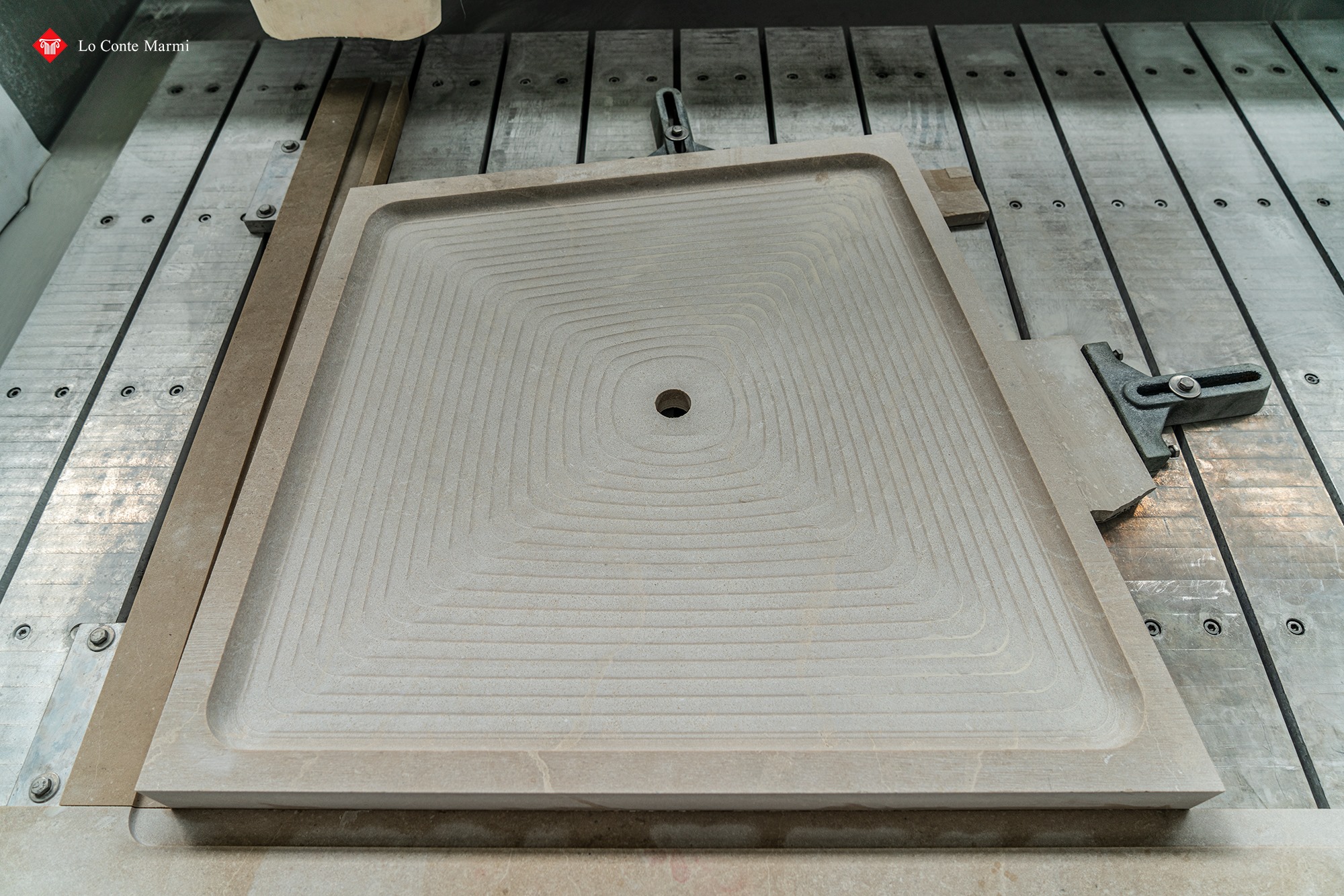 Stone shower tray